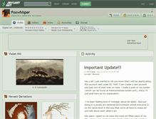 Tablet Screenshot of foxwhisper.deviantart.com