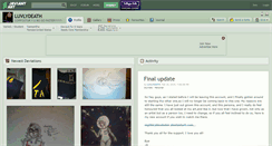 Desktop Screenshot of luvlydeath.deviantart.com