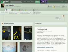 Tablet Screenshot of luvlydeath.deviantart.com