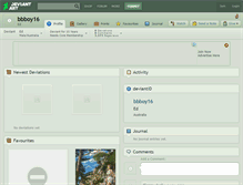Tablet Screenshot of bbboy16.deviantart.com