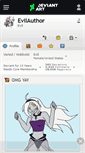 Mobile Screenshot of evilauthor.deviantart.com