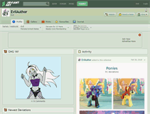 Tablet Screenshot of evilauthor.deviantart.com