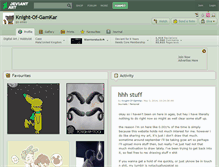 Tablet Screenshot of knight-of-gamkar.deviantart.com
