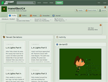 Tablet Screenshot of insanexbexx24.deviantart.com