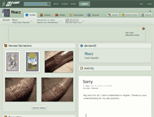 Tablet Screenshot of fibacz.deviantart.com