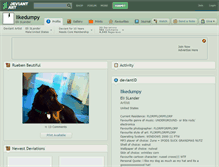 Tablet Screenshot of likedumpy.deviantart.com