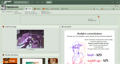 Desktop Screenshot of digitalduckie.deviantart.com