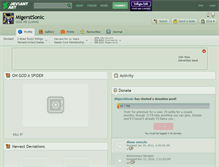 Tablet Screenshot of migerstsonic.deviantart.com