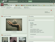 Tablet Screenshot of boobic.deviantart.com