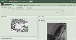Desktop Screenshot of demondfoxx.deviantart.com