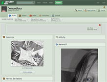 Tablet Screenshot of demondfoxx.deviantart.com