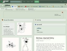 Tablet Screenshot of jrdblue.deviantart.com
