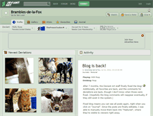 Tablet Screenshot of brambles-de-la-fox.deviantart.com
