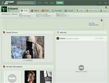 Tablet Screenshot of eriksand.deviantart.com