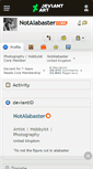 Mobile Screenshot of notalabaster.deviantart.com