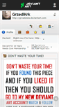 Mobile Screenshot of grzedikrk.deviantart.com