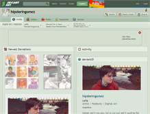Tablet Screenshot of hipsteringomez.deviantart.com