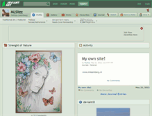 Tablet Screenshot of mlslizz.deviantart.com