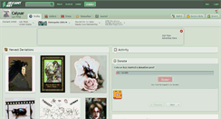 Desktop Screenshot of calysar.deviantart.com