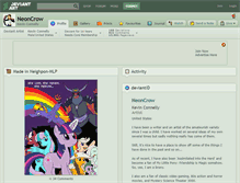 Tablet Screenshot of neoncrow.deviantart.com
