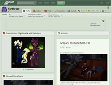 Tablet Screenshot of fanthrose.deviantart.com