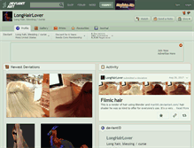 Tablet Screenshot of longhairlover.deviantart.com
