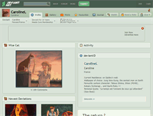 Tablet Screenshot of carolinel.deviantart.com