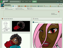 Tablet Screenshot of peacasha.deviantart.com