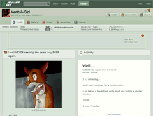 Tablet Screenshot of mental--girl.deviantart.com