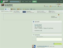 Tablet Screenshot of bendenfield.deviantart.com