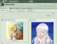 Tablet Screenshot of childofmoonlight.deviantart.com