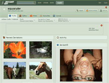 Tablet Screenshot of equusryder.deviantart.com