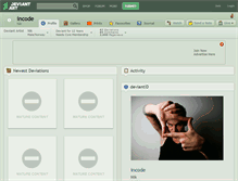 Tablet Screenshot of incode.deviantart.com