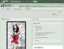 Tablet Screenshot of hasu-hime.deviantart.com