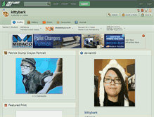 Tablet Screenshot of kittybark.deviantart.com
