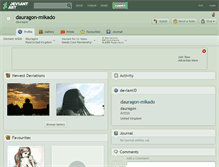 Tablet Screenshot of dauragon-mikado.deviantart.com