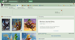 Desktop Screenshot of elfunnimal.deviantart.com