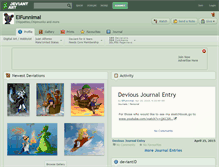 Tablet Screenshot of elfunnimal.deviantart.com