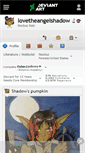 Mobile Screenshot of lovetheangelshadow.deviantart.com