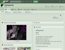 Tablet Screenshot of hwsephiroth.deviantart.com