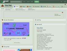 Tablet Screenshot of holy-shet.deviantart.com