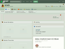 Tablet Screenshot of jynxplz.deviantart.com