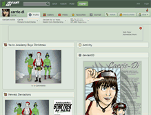 Tablet Screenshot of carrie-di.deviantart.com