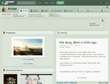 Tablet Screenshot of mcchaz.deviantart.com