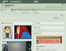 Tablet Screenshot of markanator13.deviantart.com