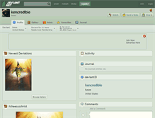 Tablet Screenshot of kencredible.deviantart.com