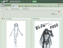 Tablet Screenshot of chaosdiva.deviantart.com
