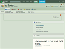 Tablet Screenshot of ami-crepsley1.deviantart.com