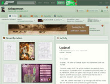 Tablet Screenshot of akikazemoon.deviantart.com