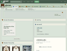 Tablet Screenshot of odinclub.deviantart.com